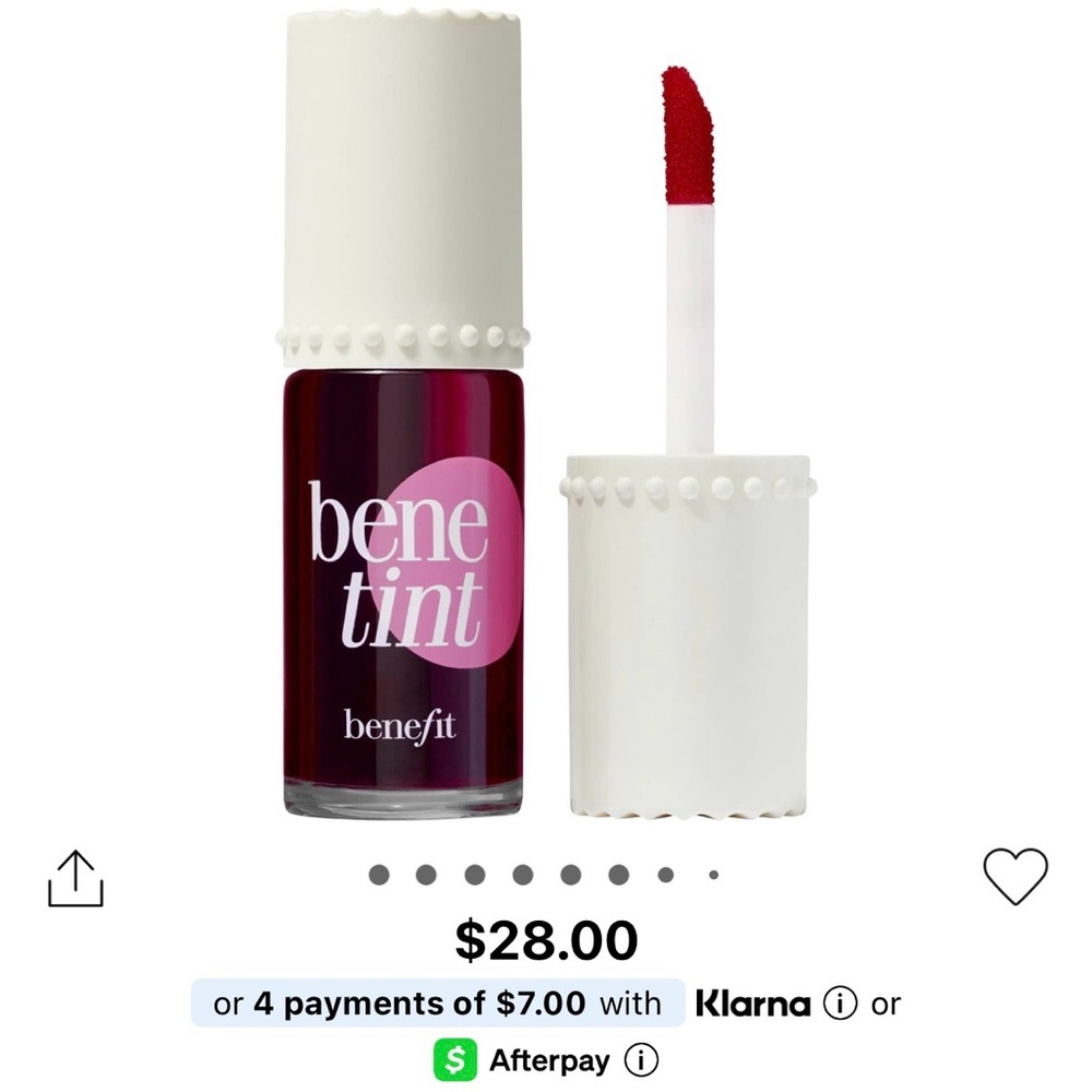 Benefit Cosmetics Bentint Liquid Lip + Cheek Blush Stain
